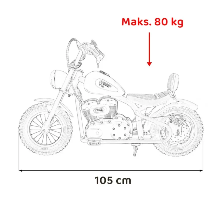 Dječji Motor Speed Power Crni 24v Motor Na Akumulator 3