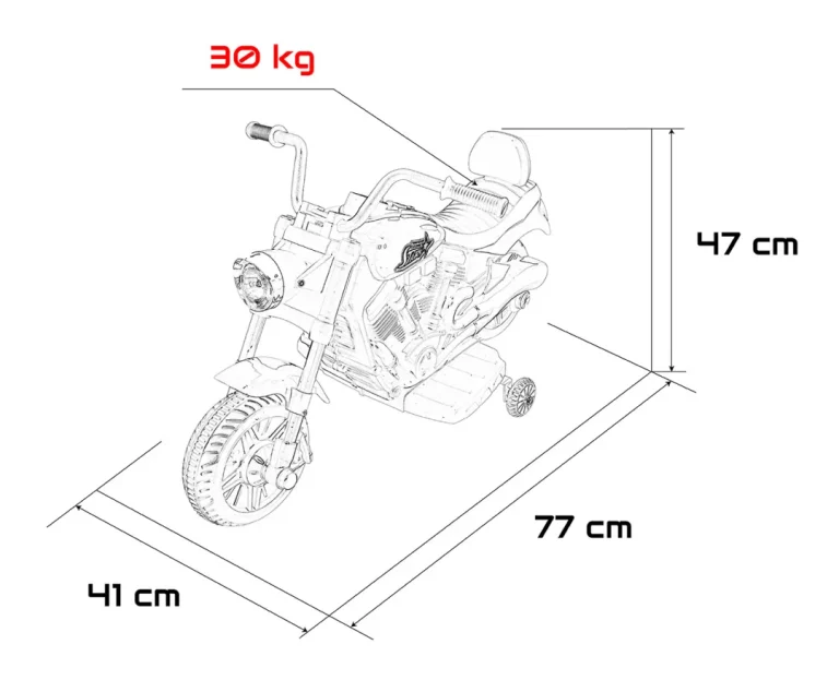 Dječji Motor Star Bijeli Motor Na Akumulator 3