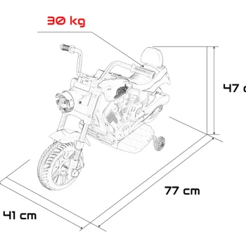 Dječji Motor Star Plavi Motor Na Akumulator 3
