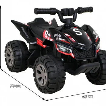 Dječji Quad Na Akumulator 25 W, Crni 2