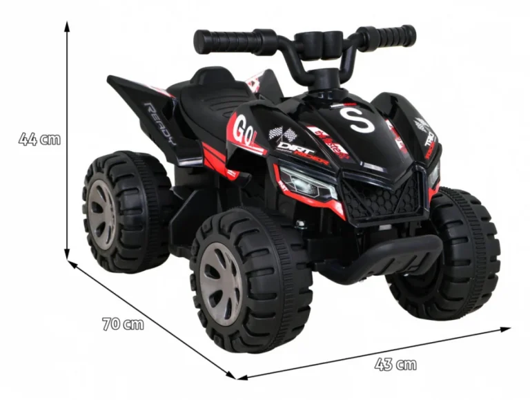Dječji Quad Na Akumulator 25 W, Crni 2