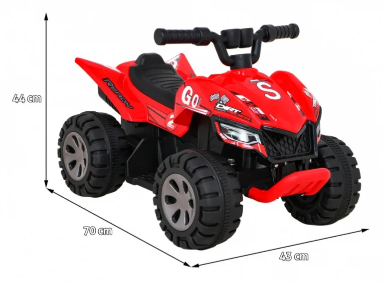 Dječji Quad Na Akumulator 25 W, Crveni 2