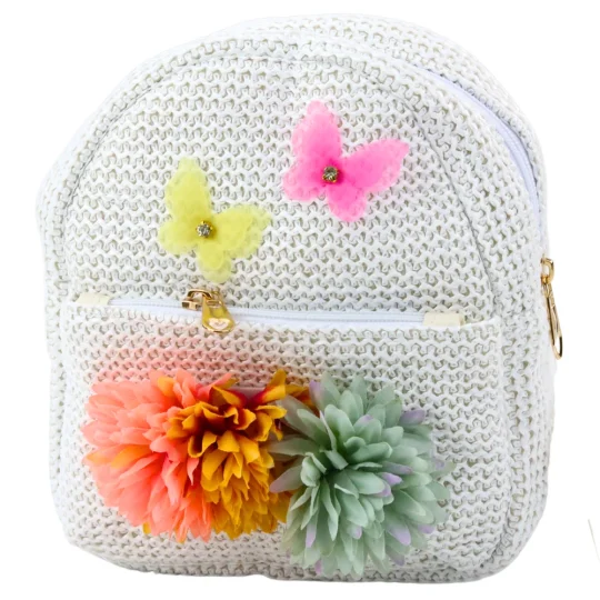 Dječji Ruksak Izvezen S Leptirima I Cvijećem 2,5 L 20 Cm 1
