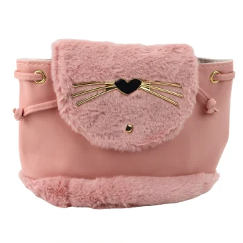 Dječji Ruksak S Plišanim Ušima I Podesivim Remenom, Roza, 22 Cm, 4 L 2