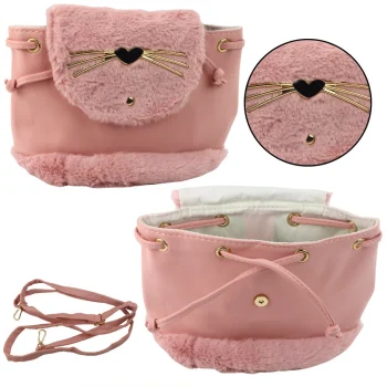 Dječji Ruksak S Plišanim Ušima I Podesivim Remenom, Roza, 22 Cm, 4 L 3