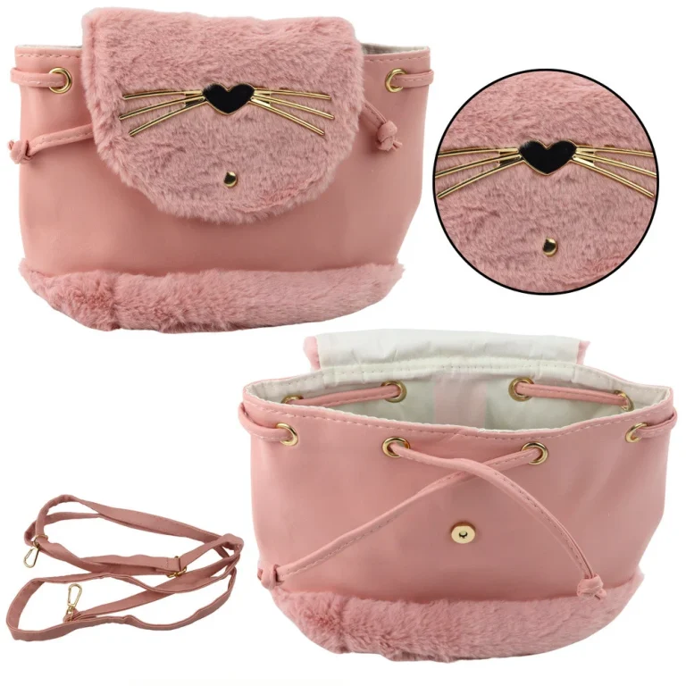 Dječji Ruksak S Plišanim Ušima I Podesivim Remenom, Roza, 22 Cm, 4 L 3