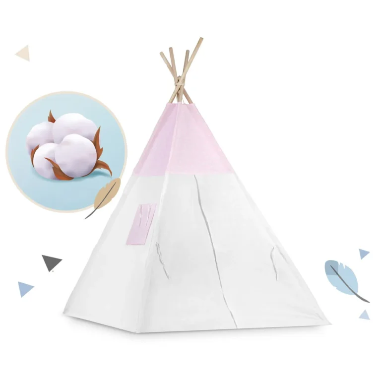 Dječji šator Tip Sa Svjetlima Ružičasti S Točkicama 5