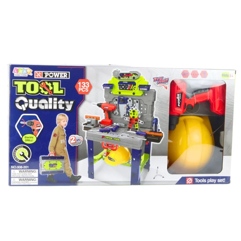 Dječji Set Alata 2u1 S Radnim Stolom 133 Dijela 3
