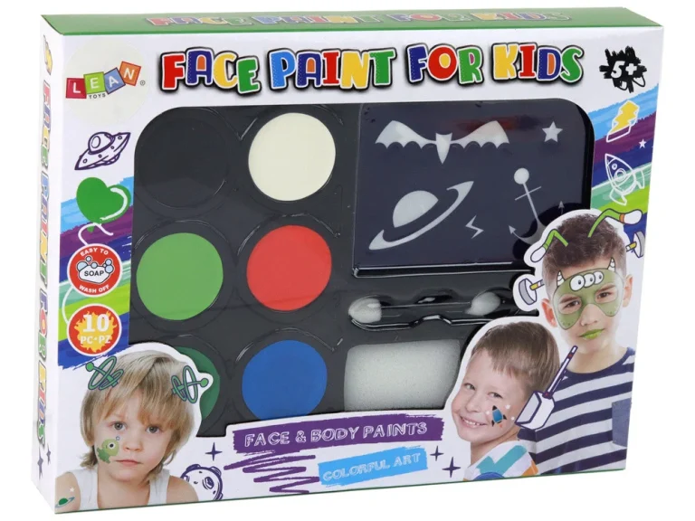 Dječji Set Za Oslikavanje Lica Sa šablonama 3