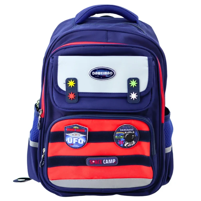 Dječji školski Ruksak S Remenom Za Prsa, Tamnoplavi, Crveni, Svemirski, 20 L, 38 Cm 1