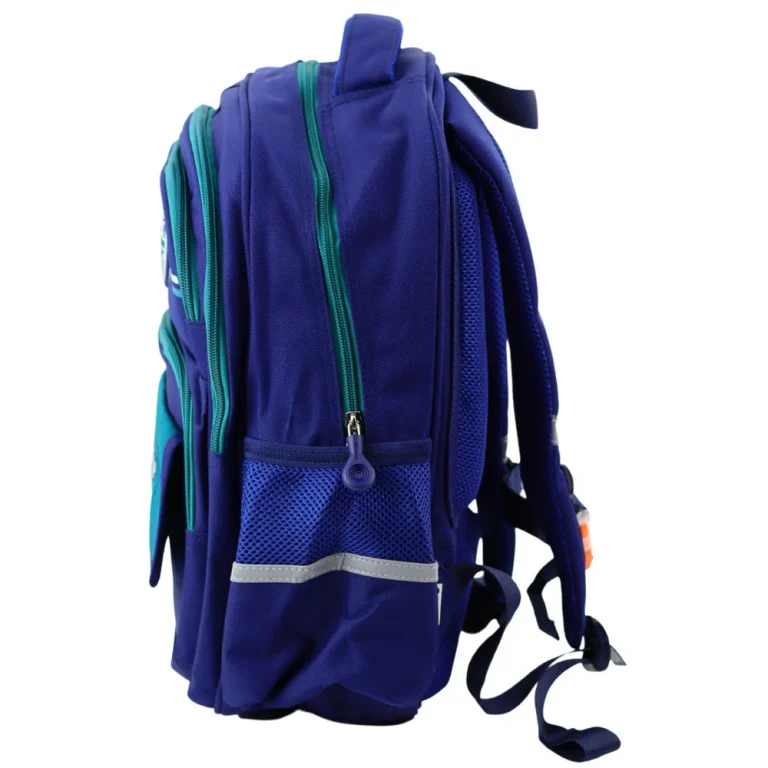 Dječji školski Ruksak S Remenom Za Prsa, Tamnoplavi Zeleni, 20l, 38cm 2