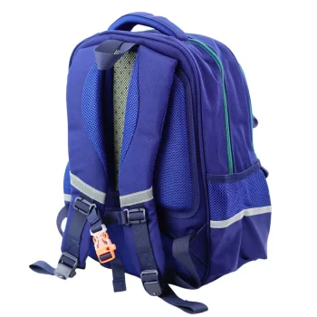 Dječji školski Ruksak S Remenom Za Prsa, Tamnoplavi Zeleni, 20l, 38cm 3