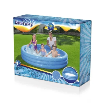 Dječji Vrtni Bazen Napuhani Bazen Za Djecu Plavi 183x33cm Bestway + Zakrpa Za Popravak, Plava 6