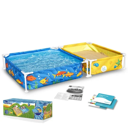 Dječji Vrtni Bazen S Okvirom I Pješčanikom 213 X 112 X 30,5 Cm Bestway 561cf 1