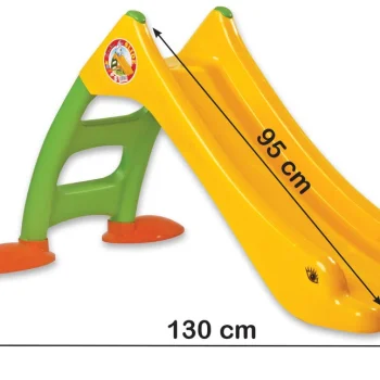 Dječji Vrtni Tobogan S Ljestvom, 3 Stepenice, žuto Zeleni, 130 Cm 2