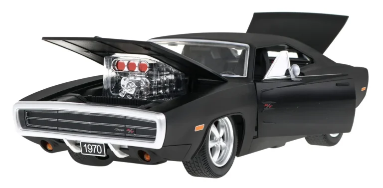 Dodge Charger Rt Iz 1970. Crni Rastar Model 1:16 Automobil Na Daljinsko Upravljanje, Crna 6