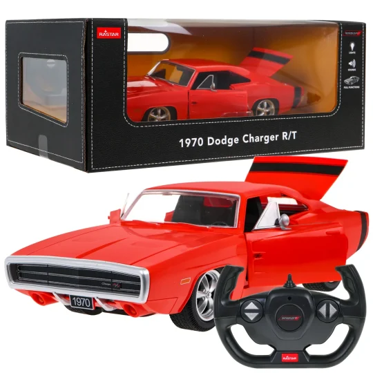 Dodge Charger Rt Iz 1970. Crveni Rastar Model 1:16 Automobil Na Daljinsko Upravljanje, Crvena 1