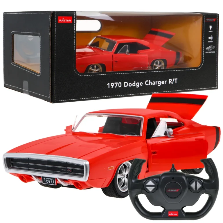 Dodge Charger Rt Iz 1970. Crveni Rastar Model 1:16 Automobil Na Daljinsko Upravljanje, Crvena 1