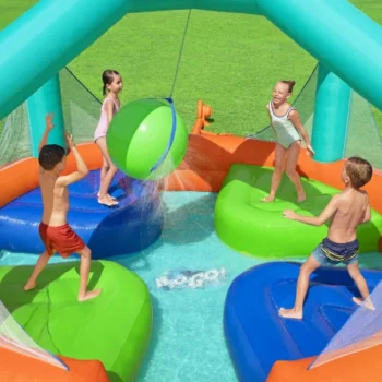 Dodge Drench Bestway Vodeni Park Igralište + Vodeni Prskalica + 4 Platforme Na Napuhavanje 10