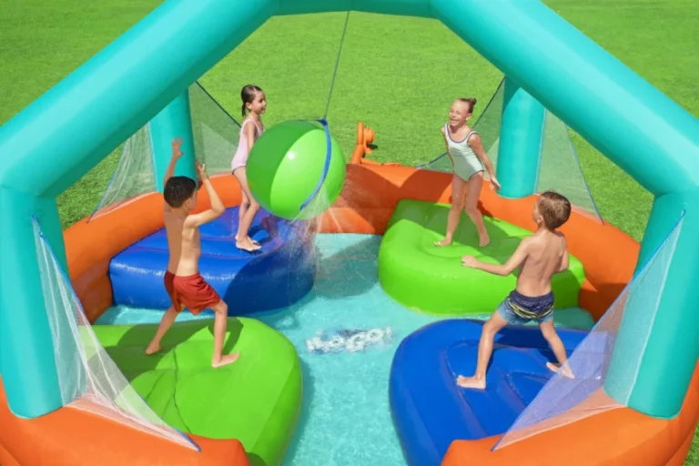 Dodge Drench Bestway Vodeni Park Igralište + Vodeni Prskalica + 4 Platforme Na Napuhavanje 10