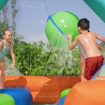 Dodge Drench Bestway Vodeni Park Igralište + Vodeni Prskalica + 4 Platforme Na Napuhavanje 3