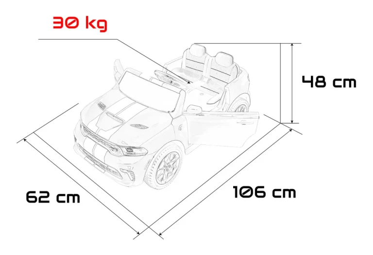 Dodge Durango Bijeli Auto Na Akumulator 2