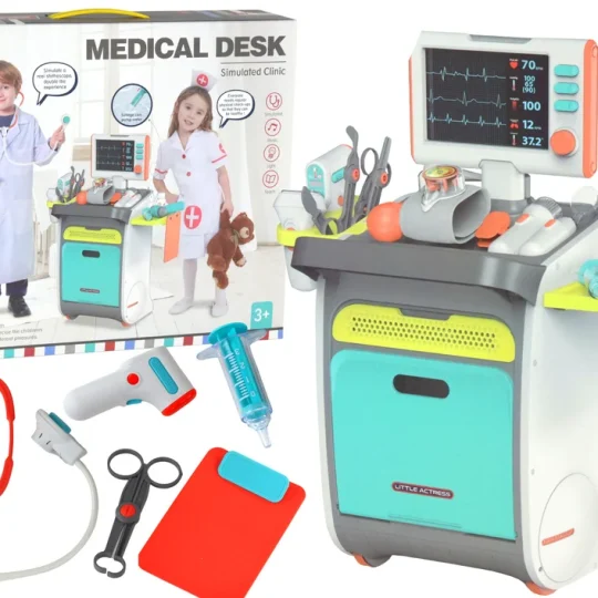 Doktorski Set S Kolicima, Rendgen, Ekg, Svjetla I Zvuk, 36 Dijelova 1