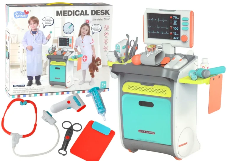 Doktorski Set S Kolicima, Rendgen, Ekg, Svjetla I Zvuk, 36 Dijelova 1