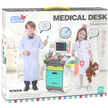 Doktorski Set S Kolicima, Rendgen, Ekg, Svjetla I Zvuk, 36 Dijelova 4