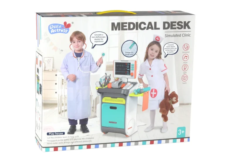 Doktorski Set S Kolicima, Rendgen, Ekg, Svjetla I Zvuk, 36 Dijelova 4