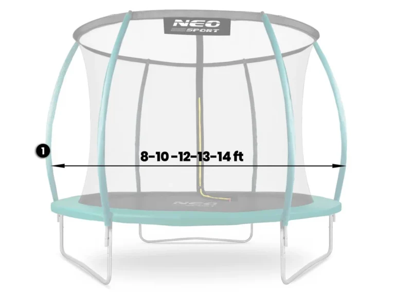 Donji Stup Trampolina Tipa C Neo Sport, 8–14 Ft, Zeleni 3