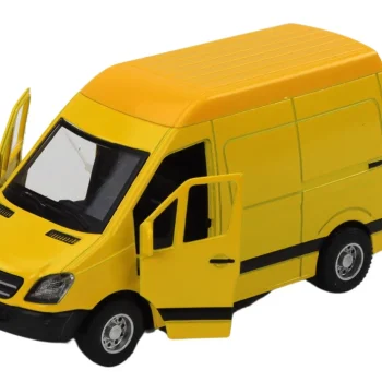 Dostavni Automobil 1:32 Svjetla Zvukovi Crvena Crna Žuta Bijela 2