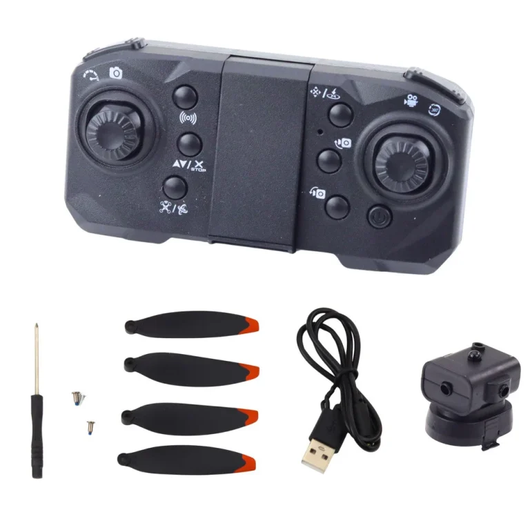 Dron D6 Pro, Kamera, Led Svjetla, Aplikacija App Rc, Svijetlo Siva 3