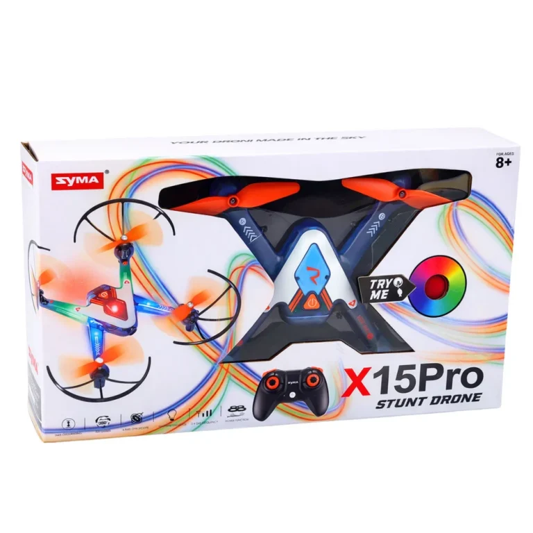 Dron X15 Pro Stunt, Akrobatika 360°, Domet 30 M 6