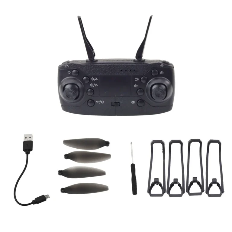Dron Y329 Hd Kamera Wifi Led Svjetla Aplikacija Crna Karbonska 3