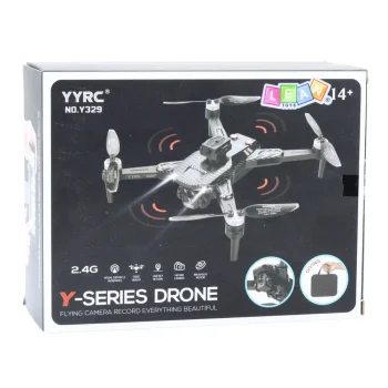 Dron Y329 Hd Kamera Wifi Led Svjetla Aplikacija Crna Karbonska 5