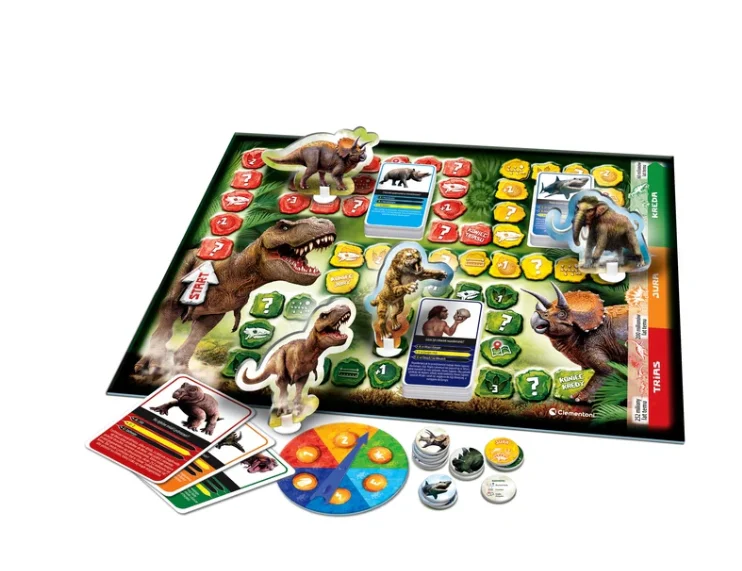 Društvena Igra Kviz Dinosauri I Prapovijest Ledeno Doba Izdanje Poljski Jezik Clementoni 50804 2