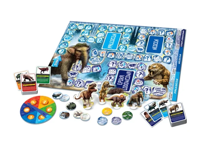 Društvena Igra Kviz Dinosauri I Prapovijest Ledeno Doba Izdanje Poljski Jezik Clementoni 50804 3