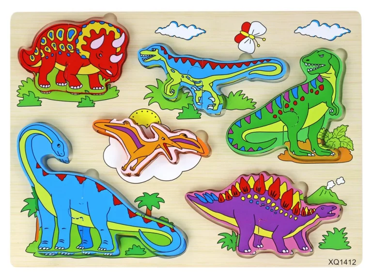 Drvena 3d Slagalica S Dinosaurima, 11 Dijelova 1