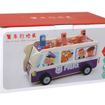 Drvena Arkadna Igra Izmicanje Policijski Autobus 5