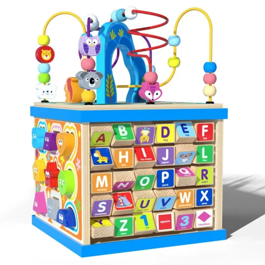 Drvena Edukativna Kocka Sorter Abeceda 1