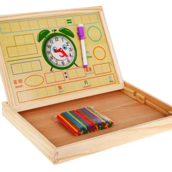 Drvena Magnetska Ploča Za Djecu 3+ Edukativni Set + Pribor 6