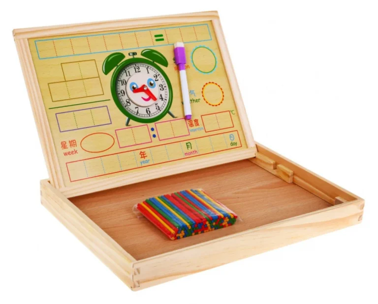 Drvena Magnetska Ploča Za Djecu 3+ Edukativni Set + Pribor 6