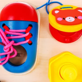 Drvena Manipulativna Ploča Za Djecu 3+ 6