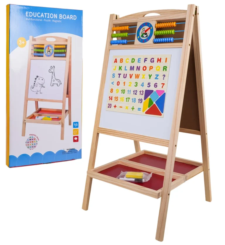 Drvena Ploča S Abakusom + Pribor, Bijela 2