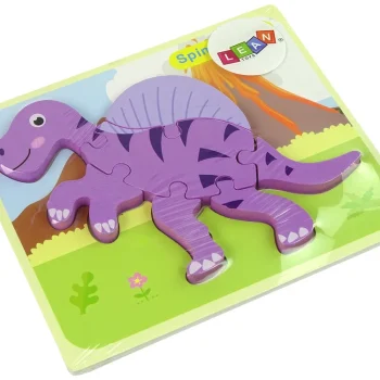 Drvena Slagalica Dinosaur Koritosaur Ružičasti Spinosaurus Ljubičasti 4