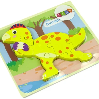 Drvena Slagalica Dinosaur Stegosaurus Žuta 4