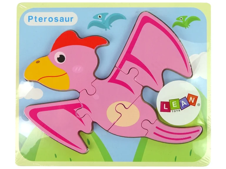 Drvena Slagalica Dinosauri Pterodaktil Pliosaur 3