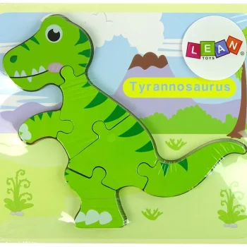 Drvena Slagalica S Zelenim Dinosaurom Isanosaurus 4
