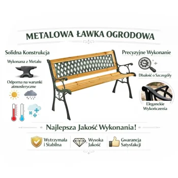 Drvena Vrtna Klupa Metalna Vrtna Klupa S Naslonom 6